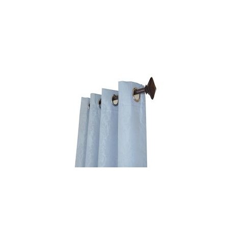 Cortina Rd Leaf con aros gris 140x220 cm