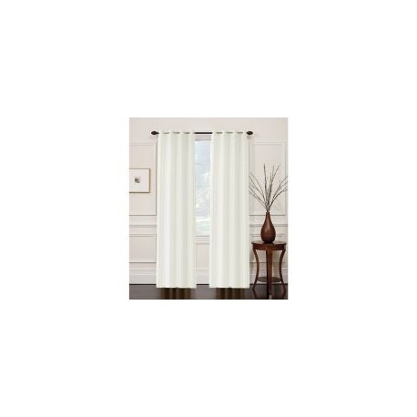 Cortina RD lineas con aros ivory 135x220 cm.