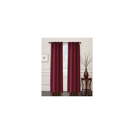 Cortina RD lineas con aros vino 135x220 cm.