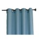 Cortina Rd lisa con aros celeste 135x220 cm