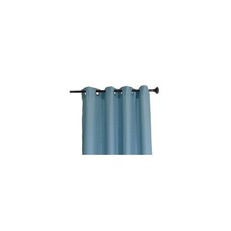 Cortina Rd lisa con aros celeste 135x220 cm