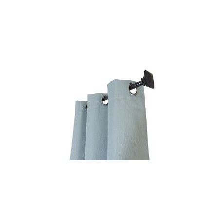 Cortina Rd Cracker con aros gris 135x220 cm