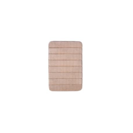 Tapete de baño Foam rayas beige 40x60 cm