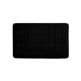 Tapete de baño Foam rayas negro 40x60 cm