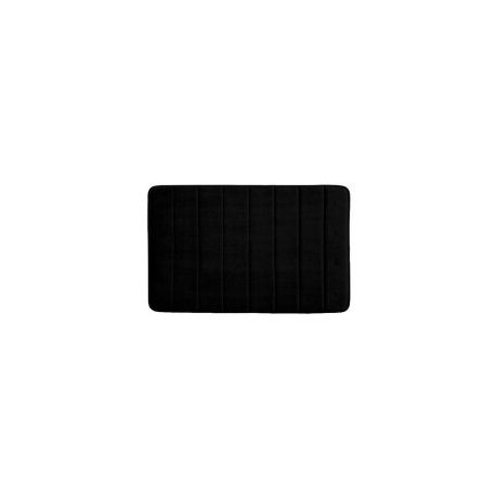 Tapete de baño Foam rayas negro 40x60 cm