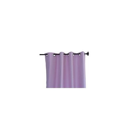 Cortina Bo lisa con aros rosa 135x220 cm