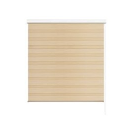 Persiana enrollable duo Wood crema 160x165 cm