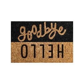Tapete de Entrada Coco HELLO/GOODBYE 40x60cm