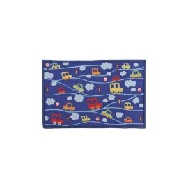 Tapete infantil autos y nubes 42x62 cm