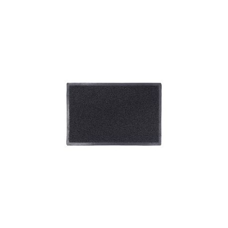 Tapete de entrada rizo negro 40x60 cm