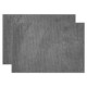 Set 2 tapetes de baño foam gris 43x61 cm