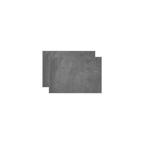 Set 2 tapetes de baño foam gris 43x61 cm