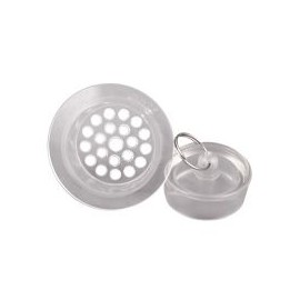 Coladera y tapon para lavabo y lavadero de 32 mm (1 1/4")