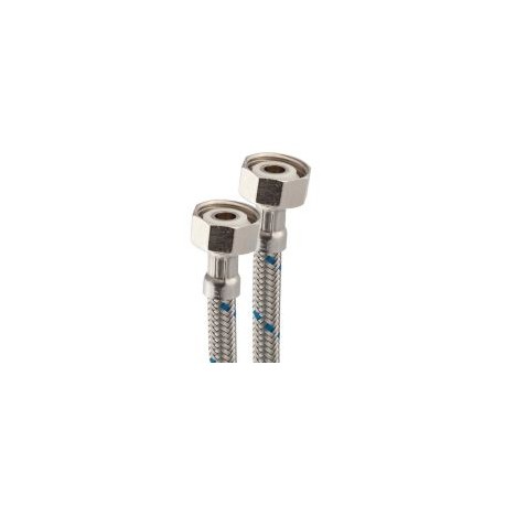 Manguera   fregadero acero inox ll 1/2x1/2x55