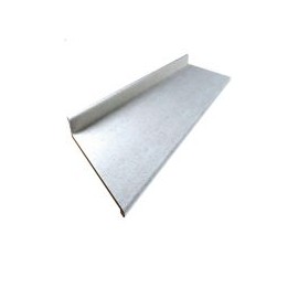 Cubierta ciega postformada nariz radial con respaldo pearl white birdseye brillante