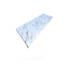 Cubierta ciega Euro copete bajo calcutta marble semibrillante