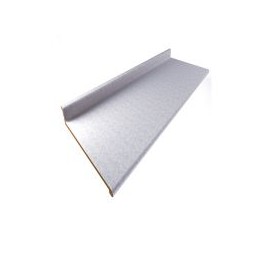 Cubierta ciega postformada nariz radial con respaldo carrara envision mate