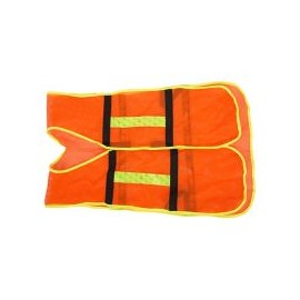 Chaleco de malla con reflejante naranja