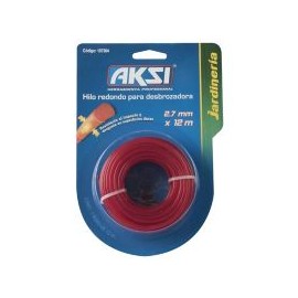 Hilo redondo para desbrozadora de 2.7 mm. x 15 m.