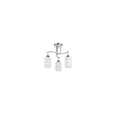 Lámpara techo 60W Lugo blanco 3luces E27 metal 35cm
