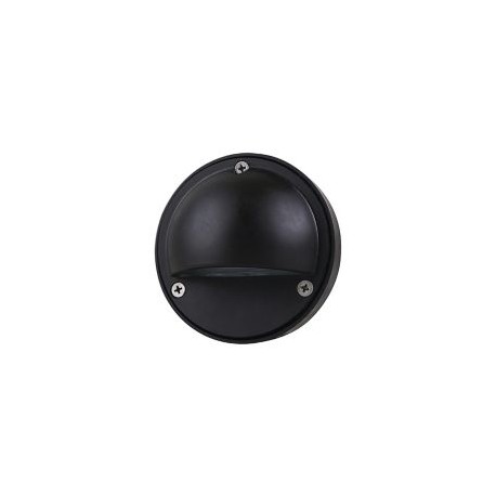Empotrable Caspe I negro led 100-240V cálida