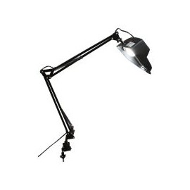 Lámpara escritorio 40W Lupa negro E27 plástico 65cm