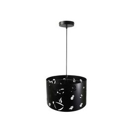 Lámpara colgante 40W Coffee negro 1luz E27 metal 35cm