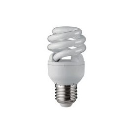 Foco CFL 11W espiral cálida E27 520lm 55W X3