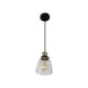 Lampara colgante pantalla vidrio 1 luz