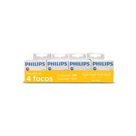 Paquete de 4 Focos Led mr16 3w/35w LC