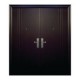 Puerta seguridad 3L chocolate doble izquierda 170 x 213 cm
