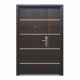 Puerta seguridad Firenze nogal con fijo izquierda 130 x 213 cm