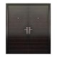 Puerta seguridad Contempo nogal doble derecha 170 x 213 cm
