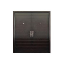 Puerta seguridad Contempo nogal doble derecha 170 x 213 cm