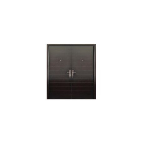 Puerta seguridad Contempo nogal doble derecha 170 x 213 cm