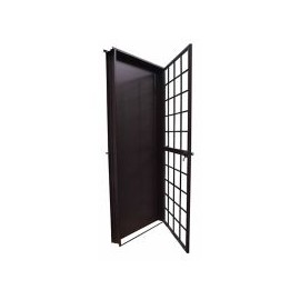 Puerta seguridad La chocolate izquierda 90 x 213 cm
