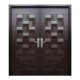 Puerta seguridad Master nogal doble derecha 170 x 213 cm