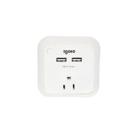 Lampara Luz De Noche Con Contacto Y Salida Usb