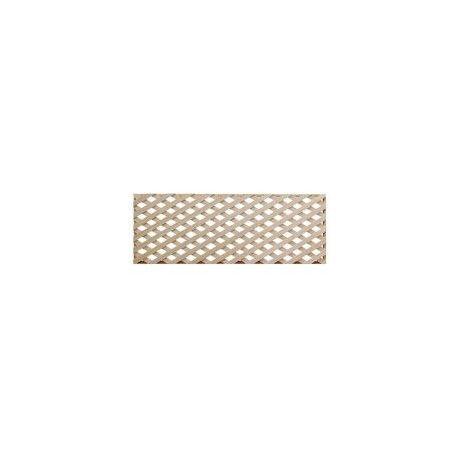 Enrejado diagonal madera mediana c/marco jardín 60 cm x 2.00m)