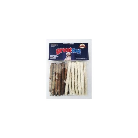 Palitos de carnaza sabores combinados 5" 24 pzas
