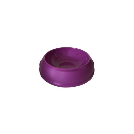 Plato para mascota plástico ligero grande morado
