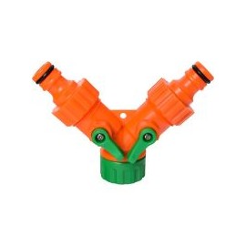 Unión llave 1/2" 2 salidas c/adaptador 3/4"