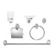 Set de 6 accesorios Turín cromado