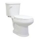 Sanitario alargado Tulipán blanco 4.8 l