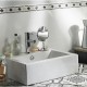 Lavabo de cerámica rectangular 43x31 cm