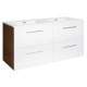 Mueble de baño Barcelos blanco brillante