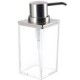 Dispensador de jabón Clarity acrílico cromo