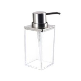 Dispensador de jabón Clarity acrílico cromo