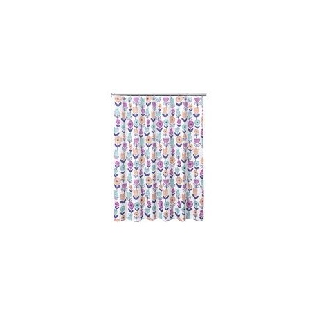 Cortina de baño floral 178x180cm