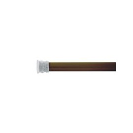 Cortinero de baño extensible 73x110 cm chocolate